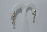 Aretes largos con Zirconia.