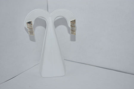 Aretes largos con Zirconia.