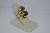 Anillo doble piedra